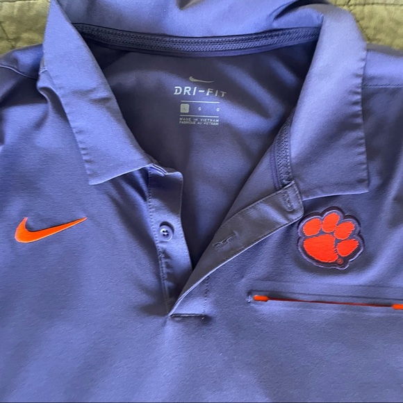 Clemson Nike Elite Coaches SidelinePerformancePolo - Picture 3 of 4